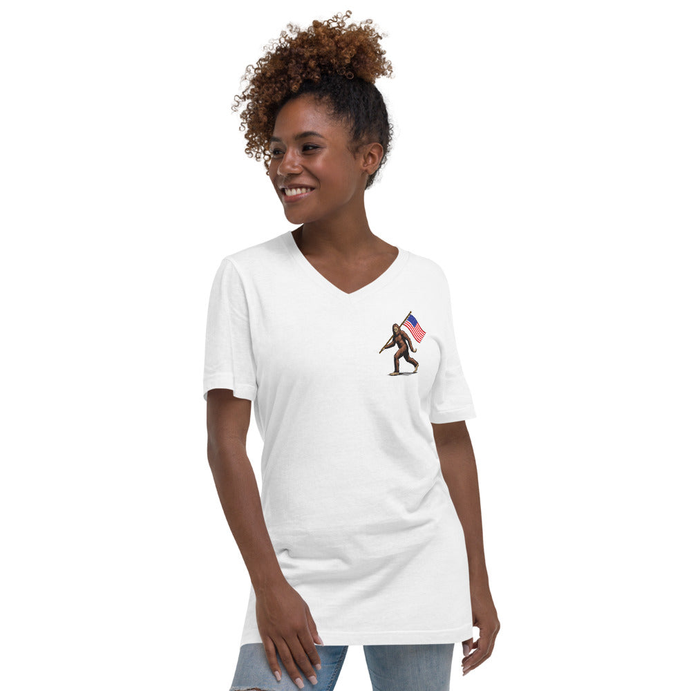 Unisex Short Sleeve V-Neck T-Shirt