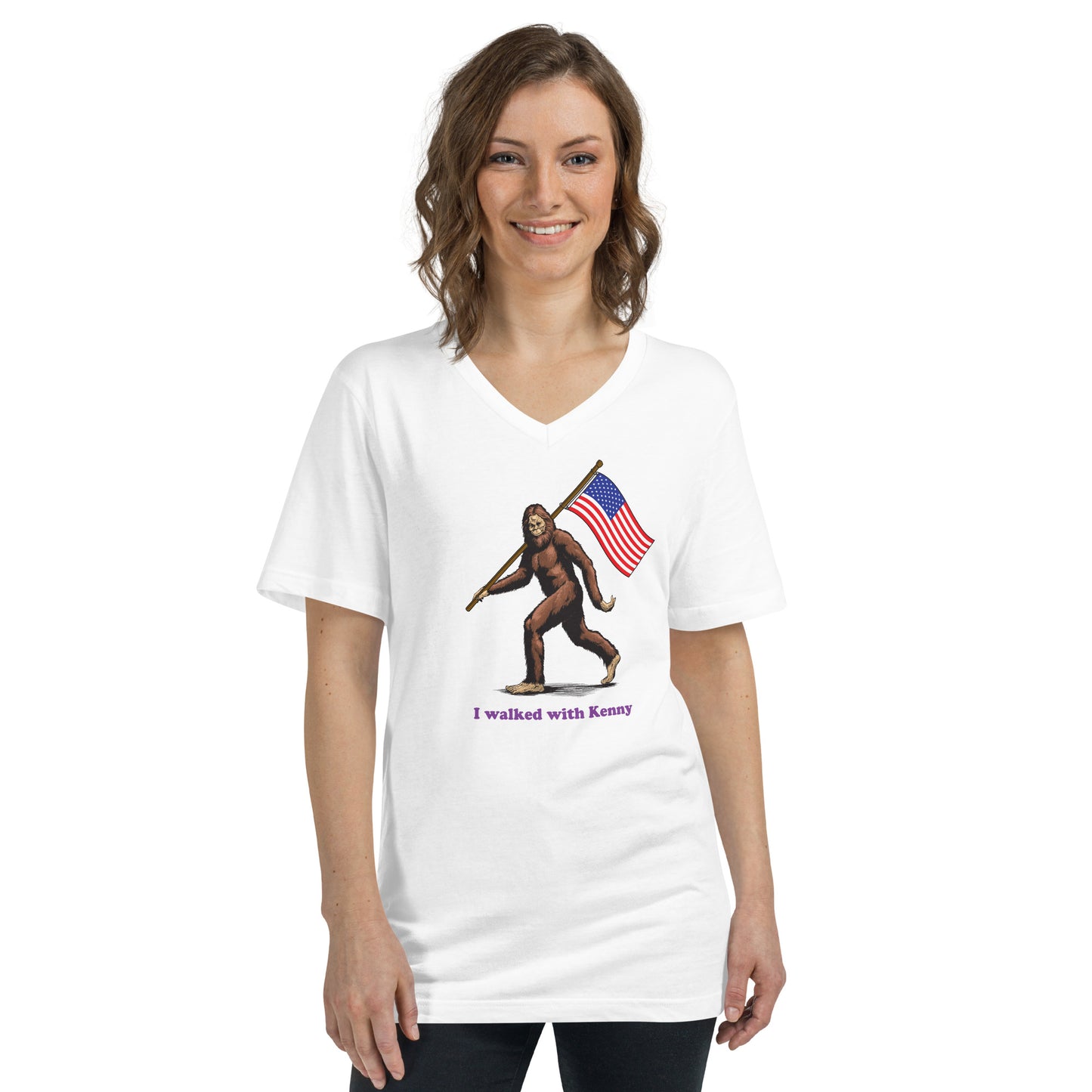 Unisex Short Sleeve V-Neck T-Shirt