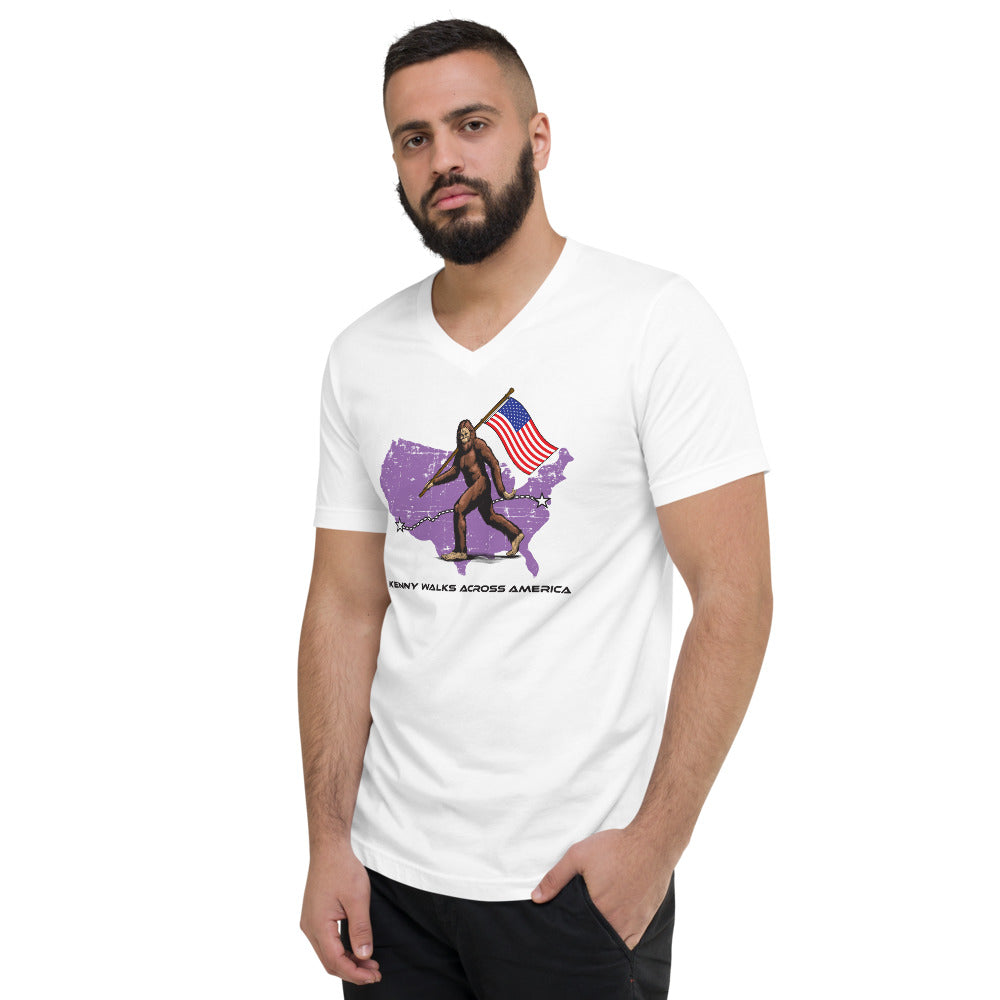Unisex Short Sleeve V-Neck T-Shirt