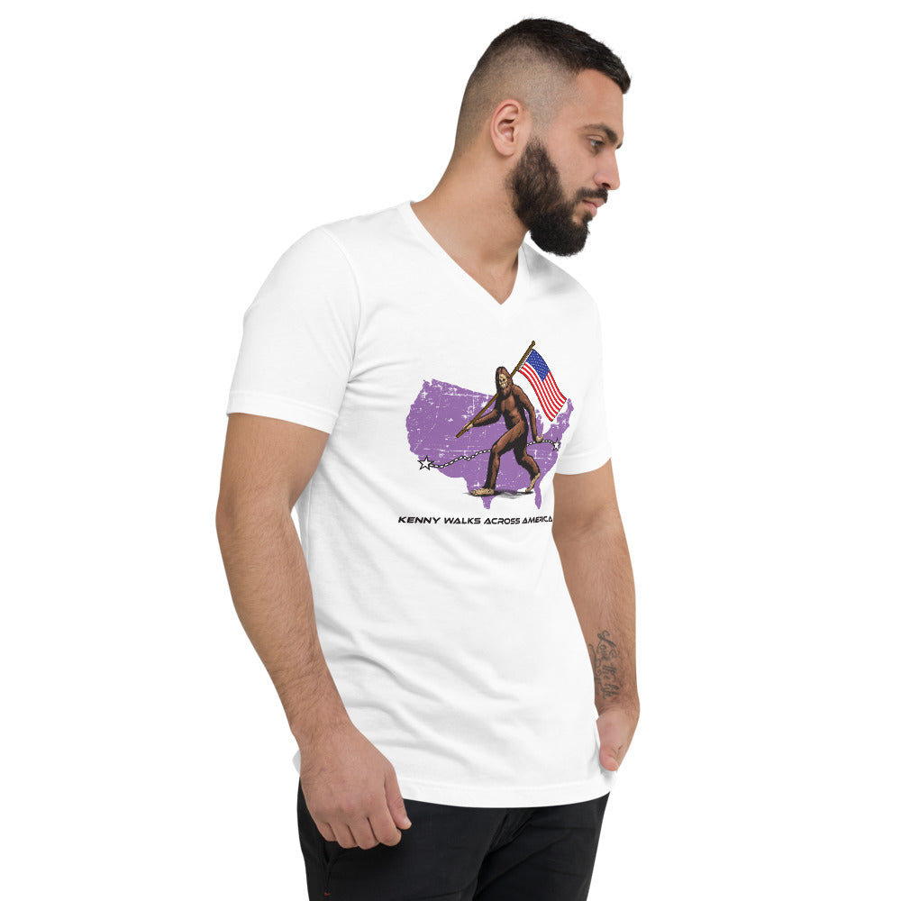 Unisex Short Sleeve V-Neck T-Shirt