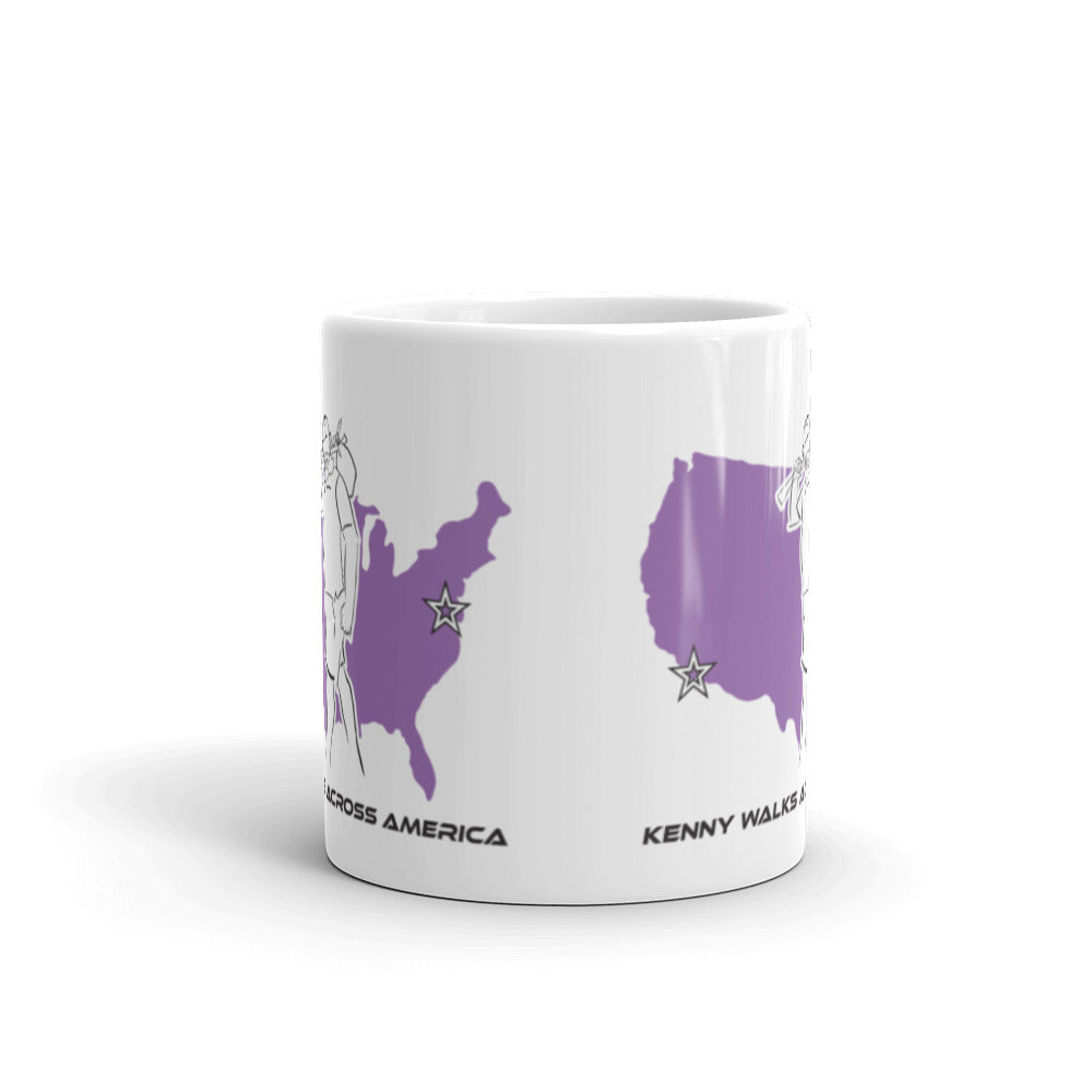 White glossy mug