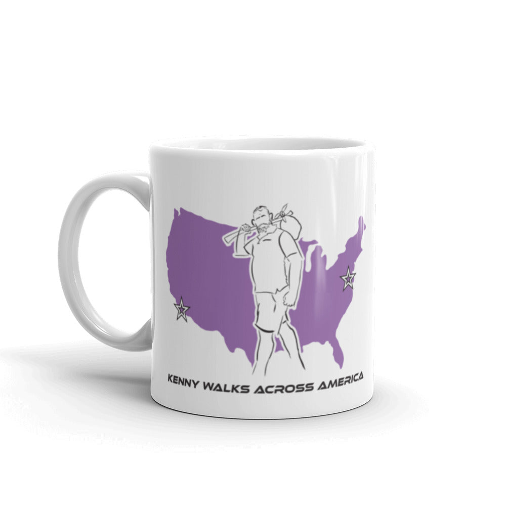 White glossy mug