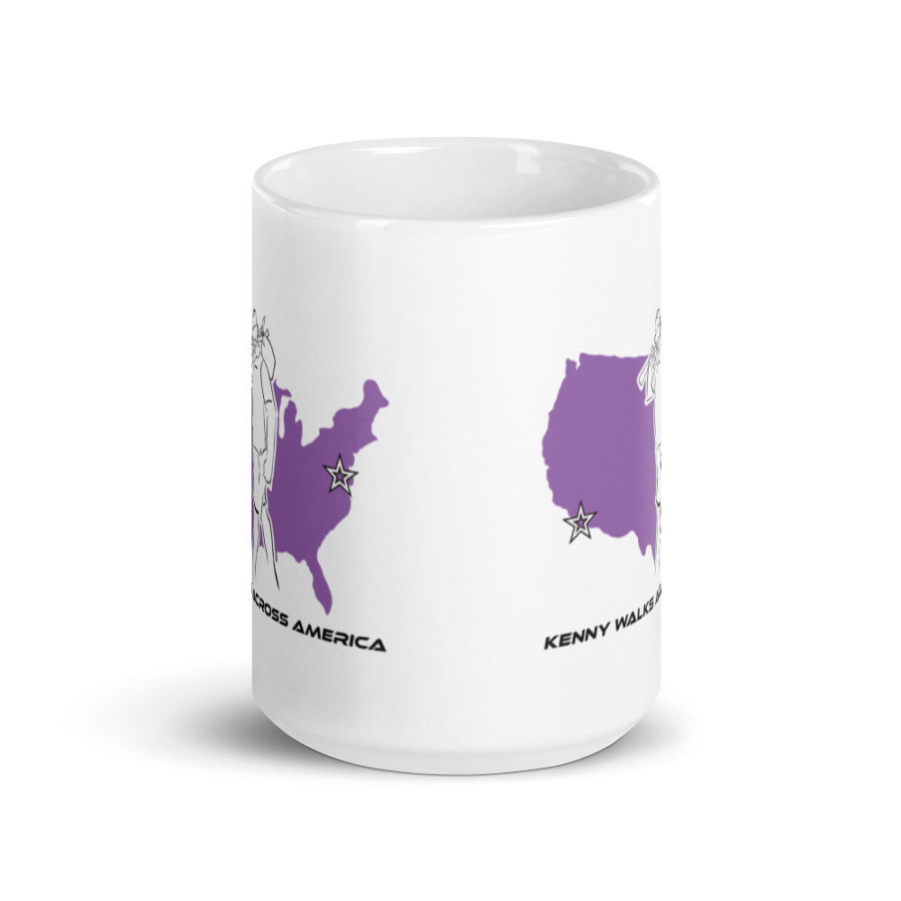 White glossy mug