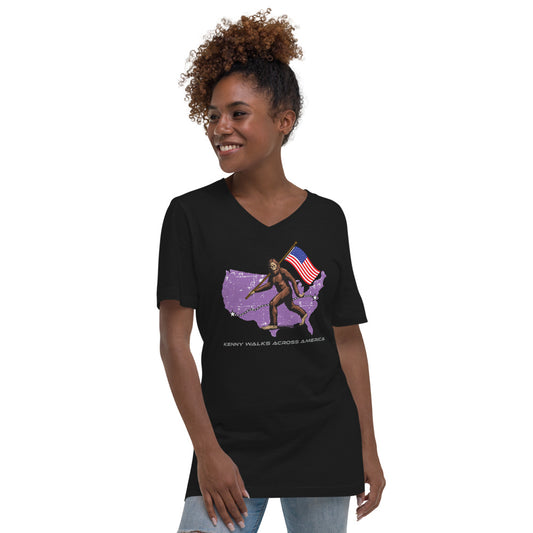 Unisex Short Sleeve V-Neck T-Shirt