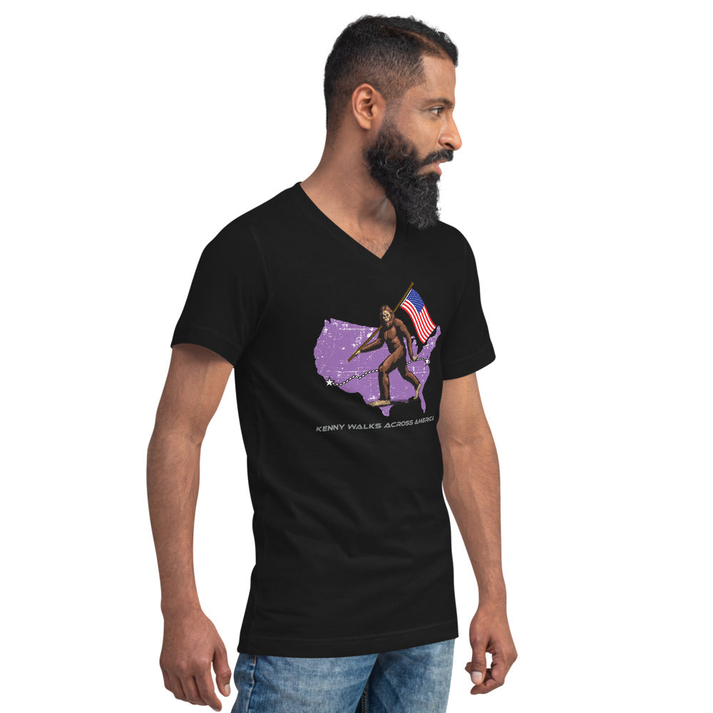 Unisex Short Sleeve V-Neck T-Shirt