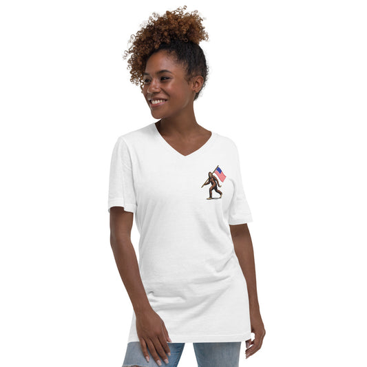 Unisex Short Sleeve V-Neck T-Shirt
