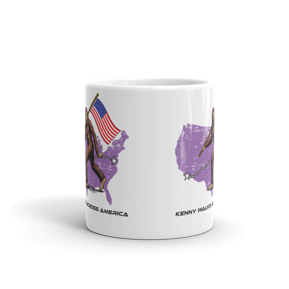 White glossy mug