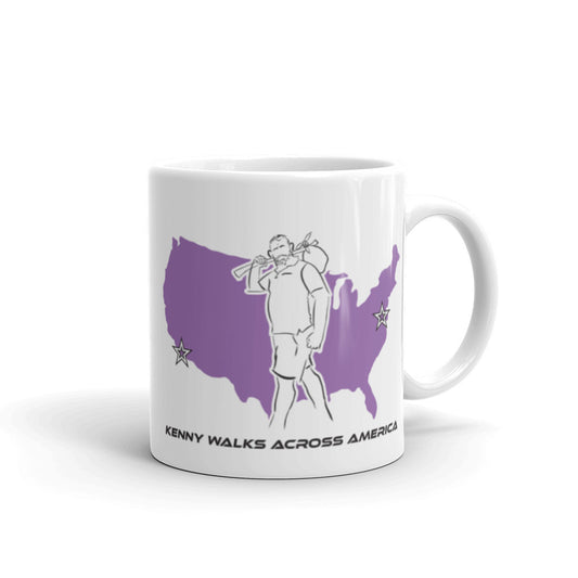 White glossy mug